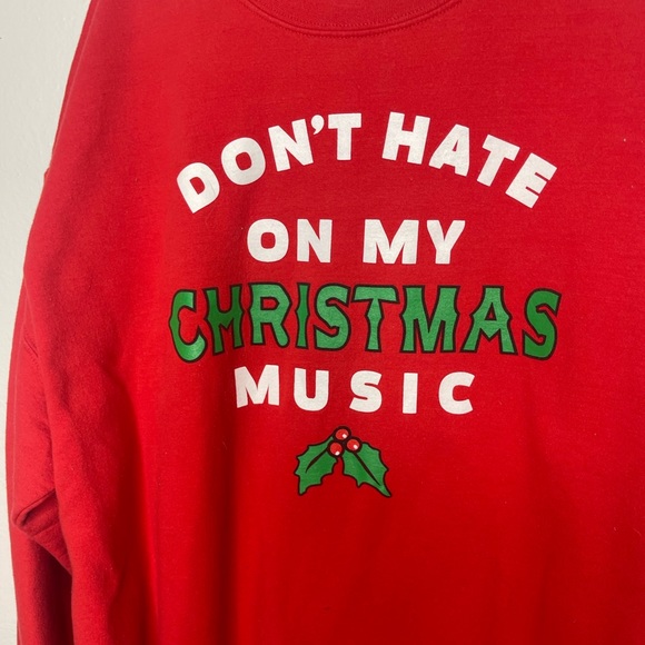 Don’t Hate On My Christmas Sweater Red Damaged XL - Picture 2 of 9